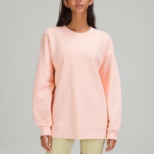 NWT Lululemon Perfectly Oversized Crew Pink Mist
